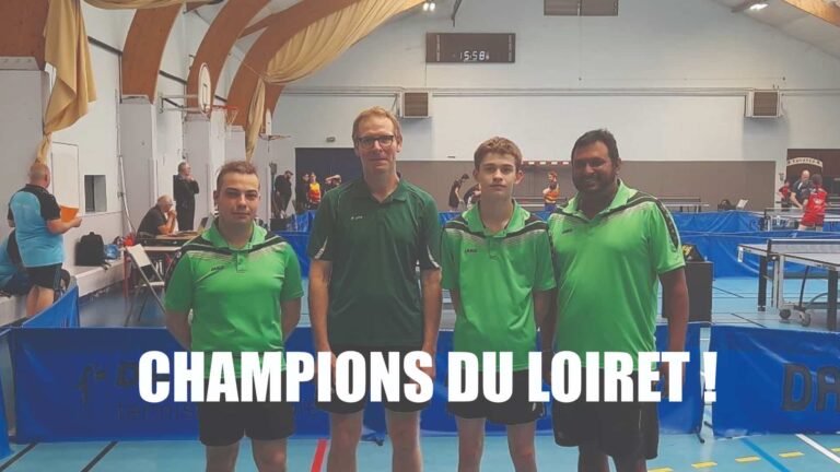 J3 Tennis De Table Champions Du Loiret